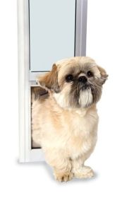 PetSafe Freedom Patio Panel Pet Door (Color: White, size: small)