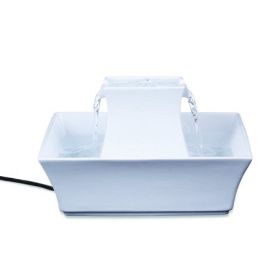 PetSafe Pagoda Fountain (Color: White Ceramic)