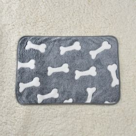 For Common Dogs Blanket Non-slip Seat Cushion (Option: Bone-80x100cm)